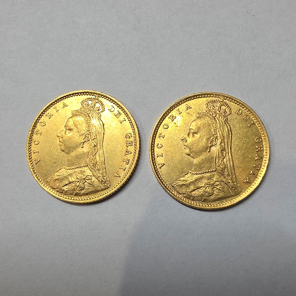 Victoria Gold Half Sovereigns