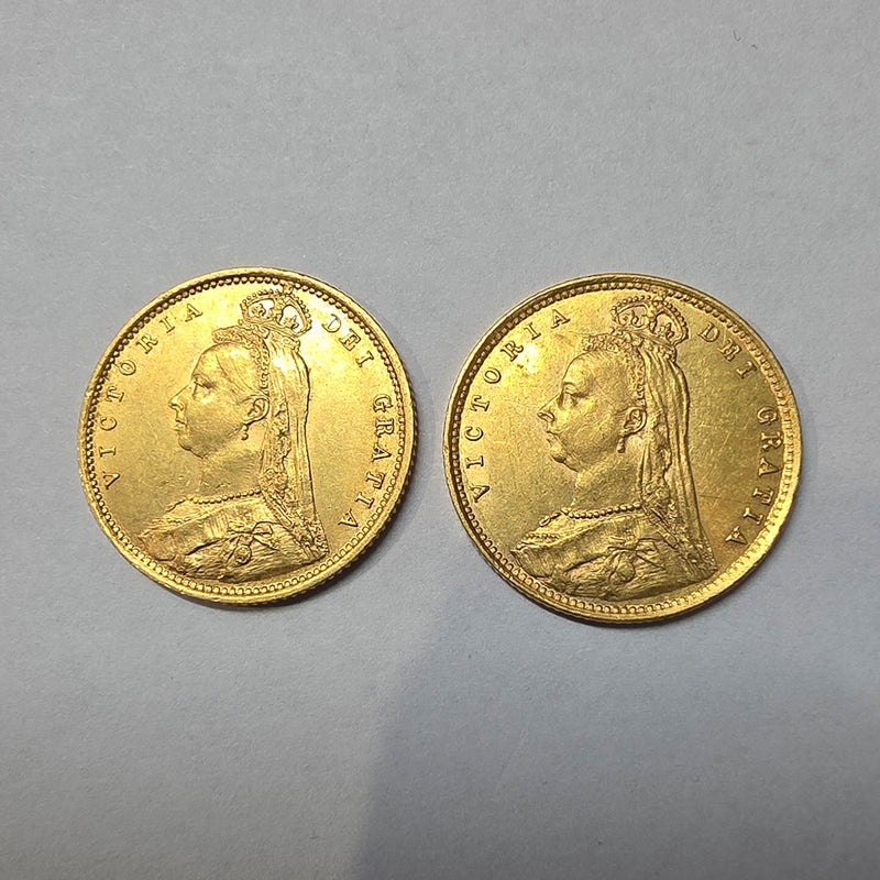 Victoria Gold Half Sovereigns