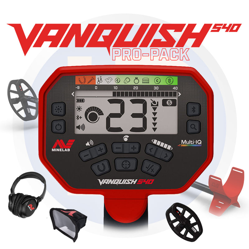 Minelab Vanquish 540 PRO + Free Pro-Find 35 & Vanquish Carry bag